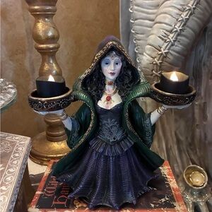 Mystical Green and Black Candle Holder